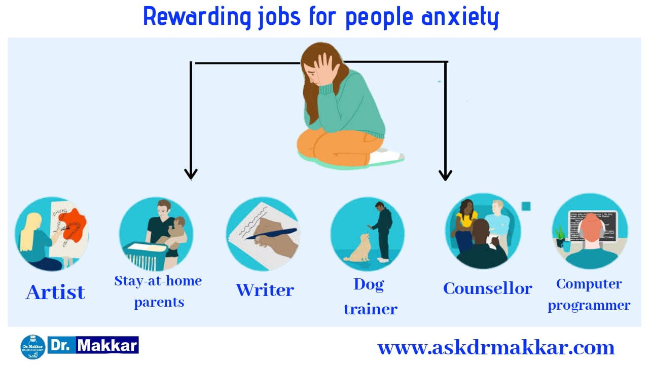 Jobs suitable people suffering from anxiety disorder